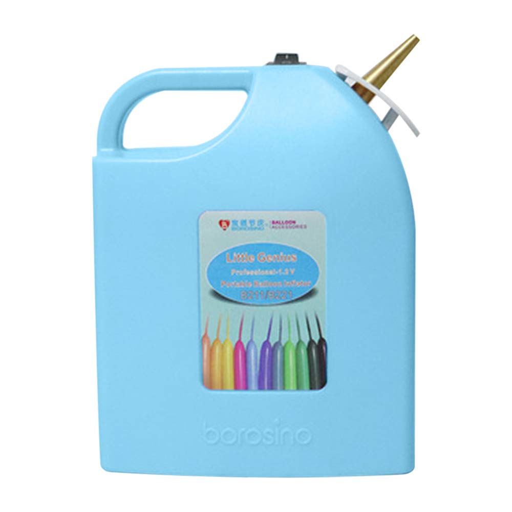 Rechargeable Electric Balloon Pump - Portable Balloon Inflator with Twisting & Modeling Function, Fast Air Blower for Birthday Parties, Baby Showers, Wedding Decorations & Holiday Events (Blue)