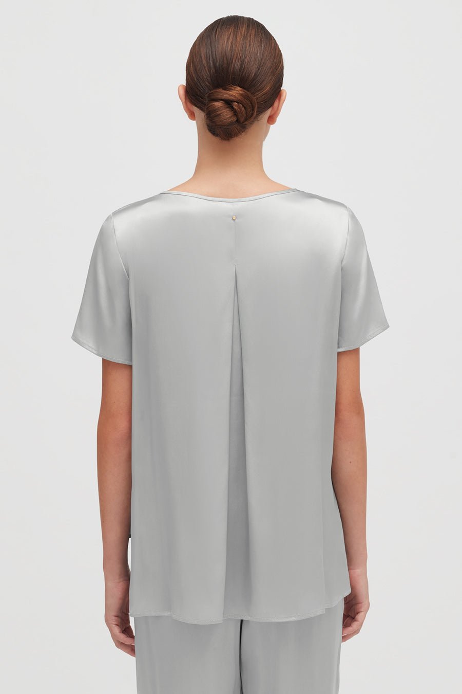 Washable Charmeuse High Low Top - Elegant & Comfortable Women's Dress for Parties, Weddings & Special Occasions