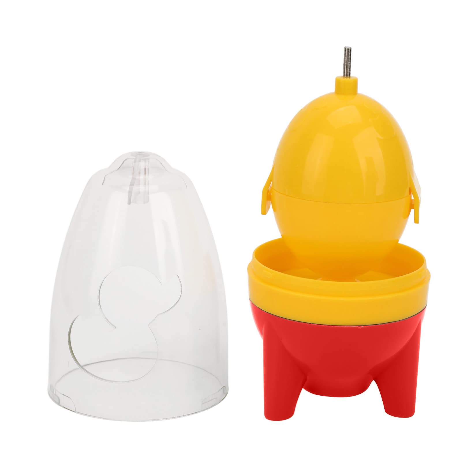Hand-Powered Egg Spinner - Portable Egg White & Yolk Mixer for Golden Eggs | Manual Egg Homogenizer & Scrambler | Perfect for Baking, Cooking, and DIY Golden Egg Crafts (Red)