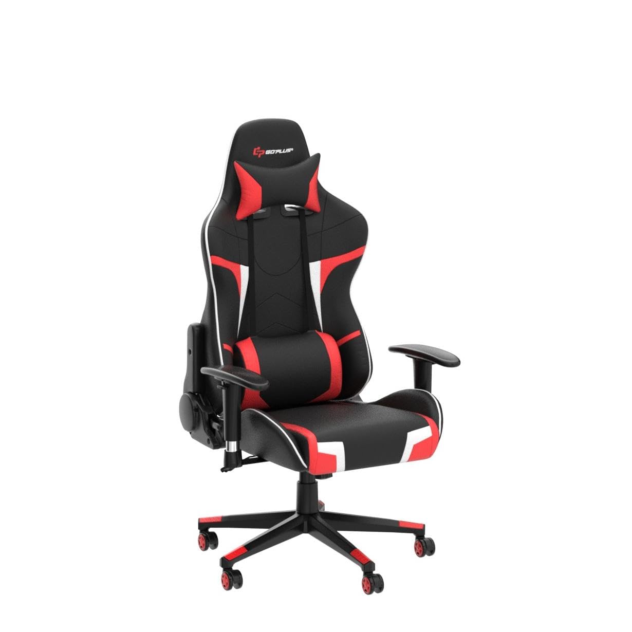 Premium Goplus Ergonomic Gaming Chair - High Back PU Leather Office Chair with Massage, Adjustable Arms & Headrest, Reclining & Swivel for PC, Racing & Executive Use - Perfect for Home Office, Gaming Setup & Workstations
