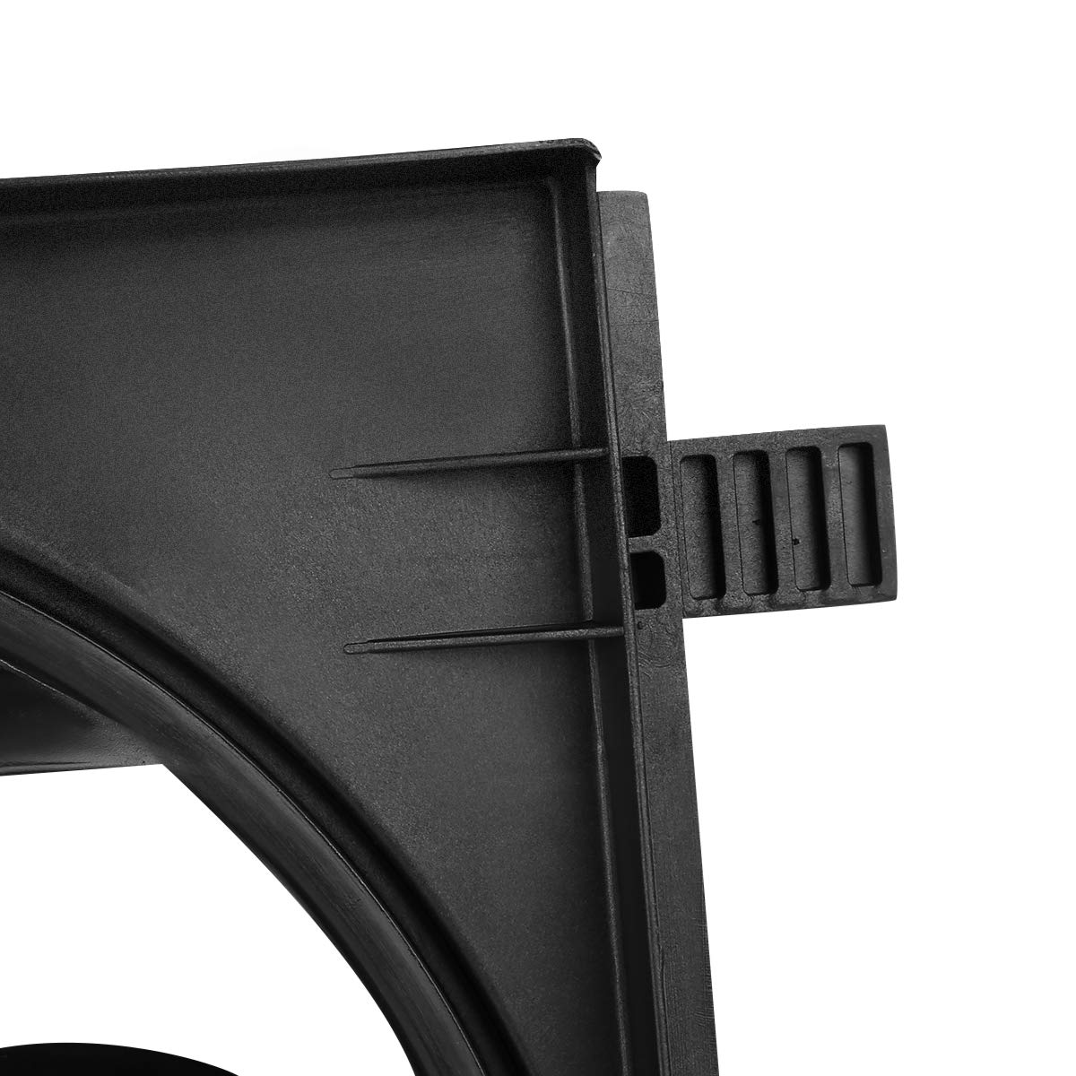 DNA MOTORING OEM-RF-0102 Black Factory Style Radiator Cooling Fan Assembly - High Efficiency Direct Replacement for 07-09 Lincoln MKZ | Improved Engine Cooling Performance for Daily Driving & Hot Weather Conditions