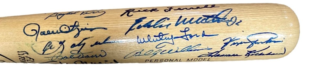 Authentic MLB Hall of Famers (26) Signed Louisville Slugger Baseball Bat - Includes Willie Mays, Hank Aaron & More - JSA Certified Holo - Perfect for Collectors, Sports Memorabilia Displays & Baseball Fan Gifts