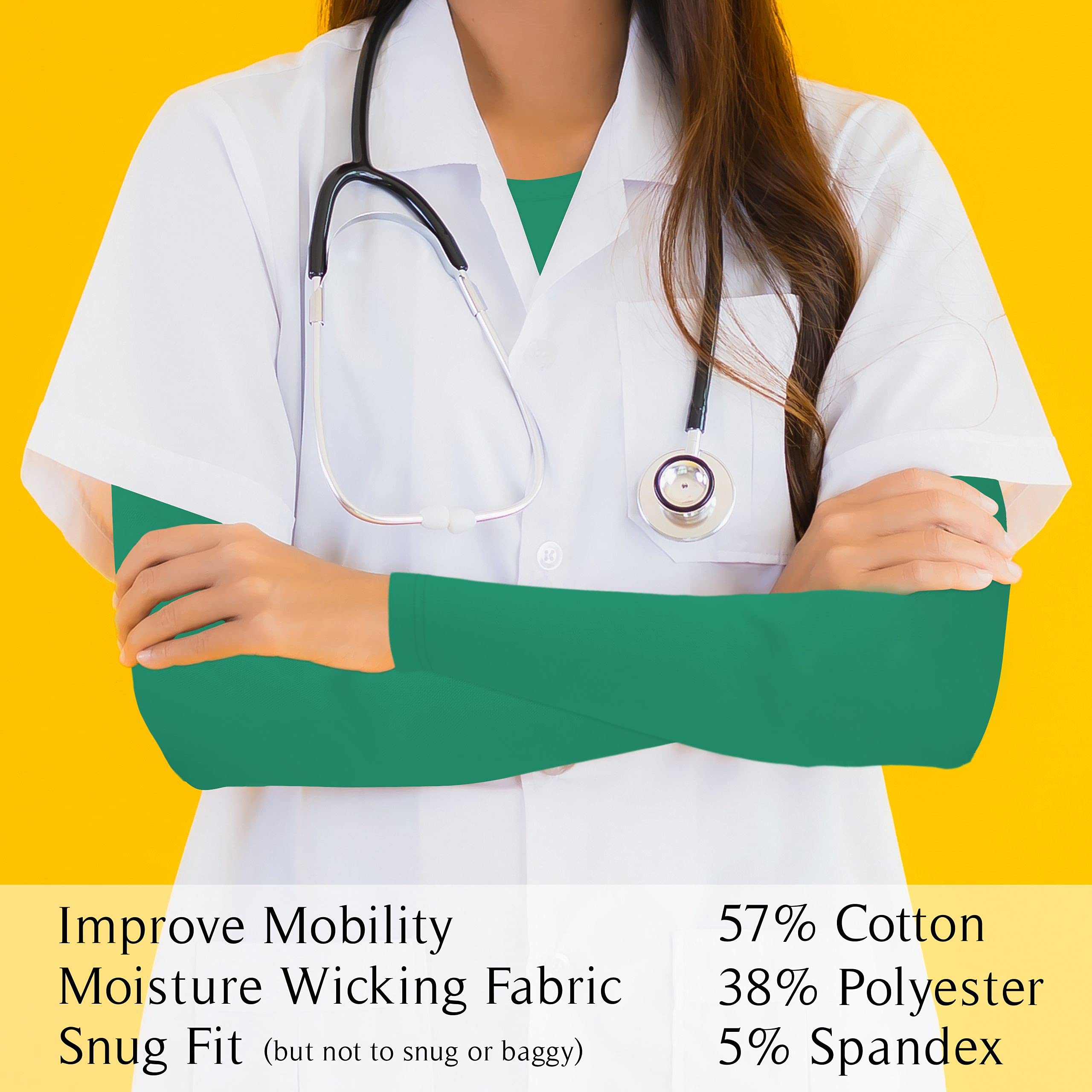 BaHoki Essentials Long Sleeve Undershirts for Scrubs - Stretchy Comfort Fit Layering Base Shirt for Nurses & Medical Professionals | Perfect Under Scrubs for Hospital Shifts & Clinical Work