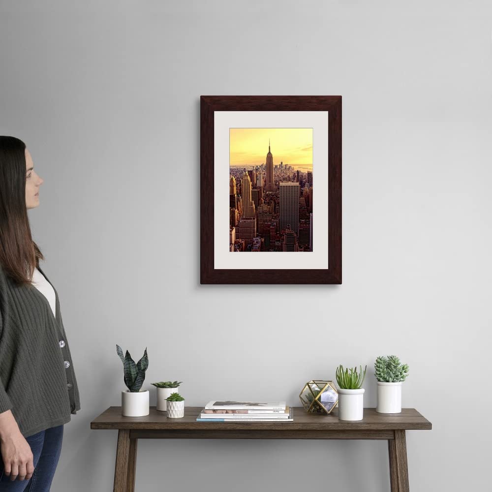 GREATBIGCANVAS New York Skyline Cityscape with Empire State Building - Framed Wall Art Print, NYC Skyline Poster, Home & Office Decor - Perfect for Living Room, Bedroom or Office Wall Decoration
