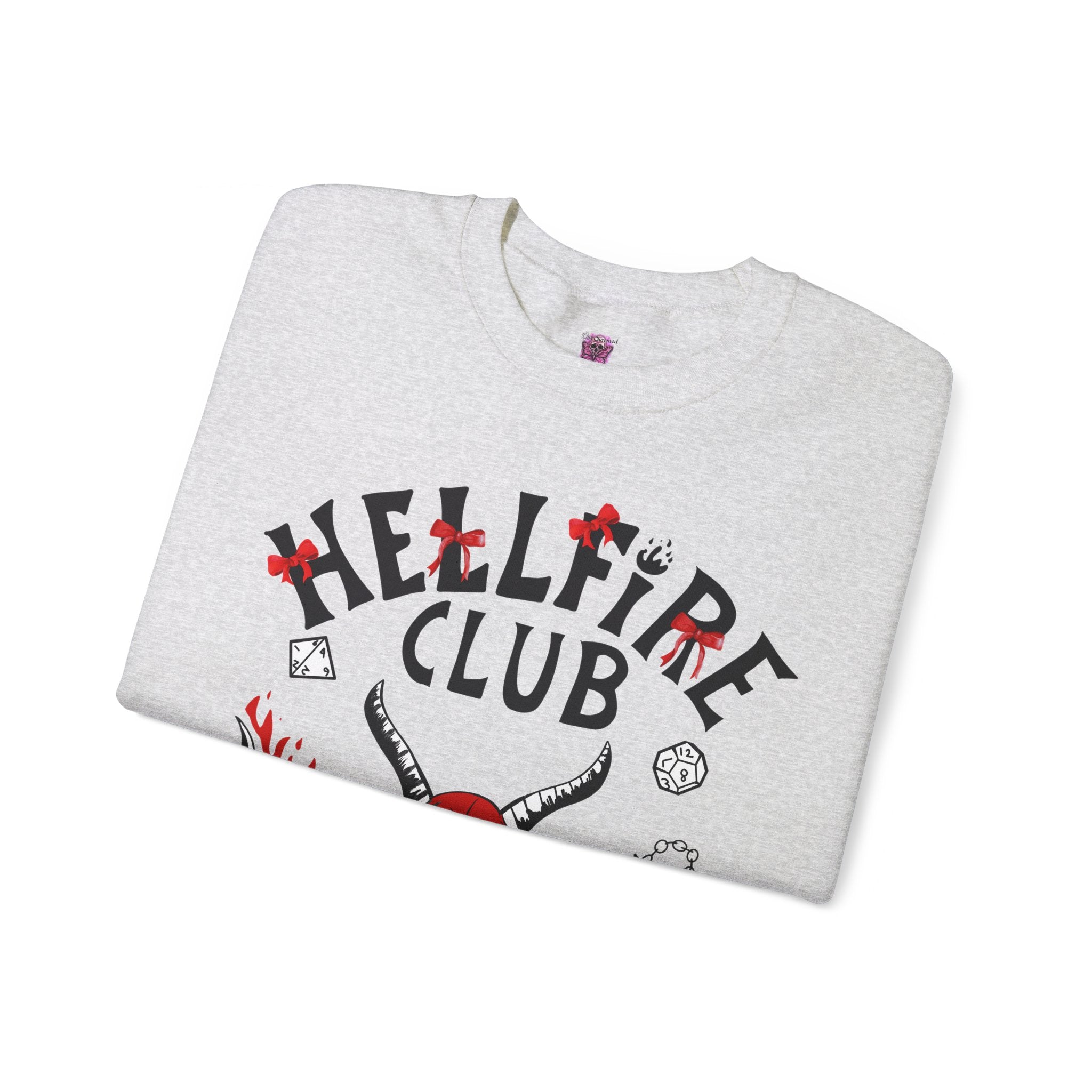 Hellfire Club Crew Neck Sweatshirt - Men's Casual Pullover Hoodie for Streetwear & Lounge Comfort - Perfect for Gym, Travel & Everyday Wear