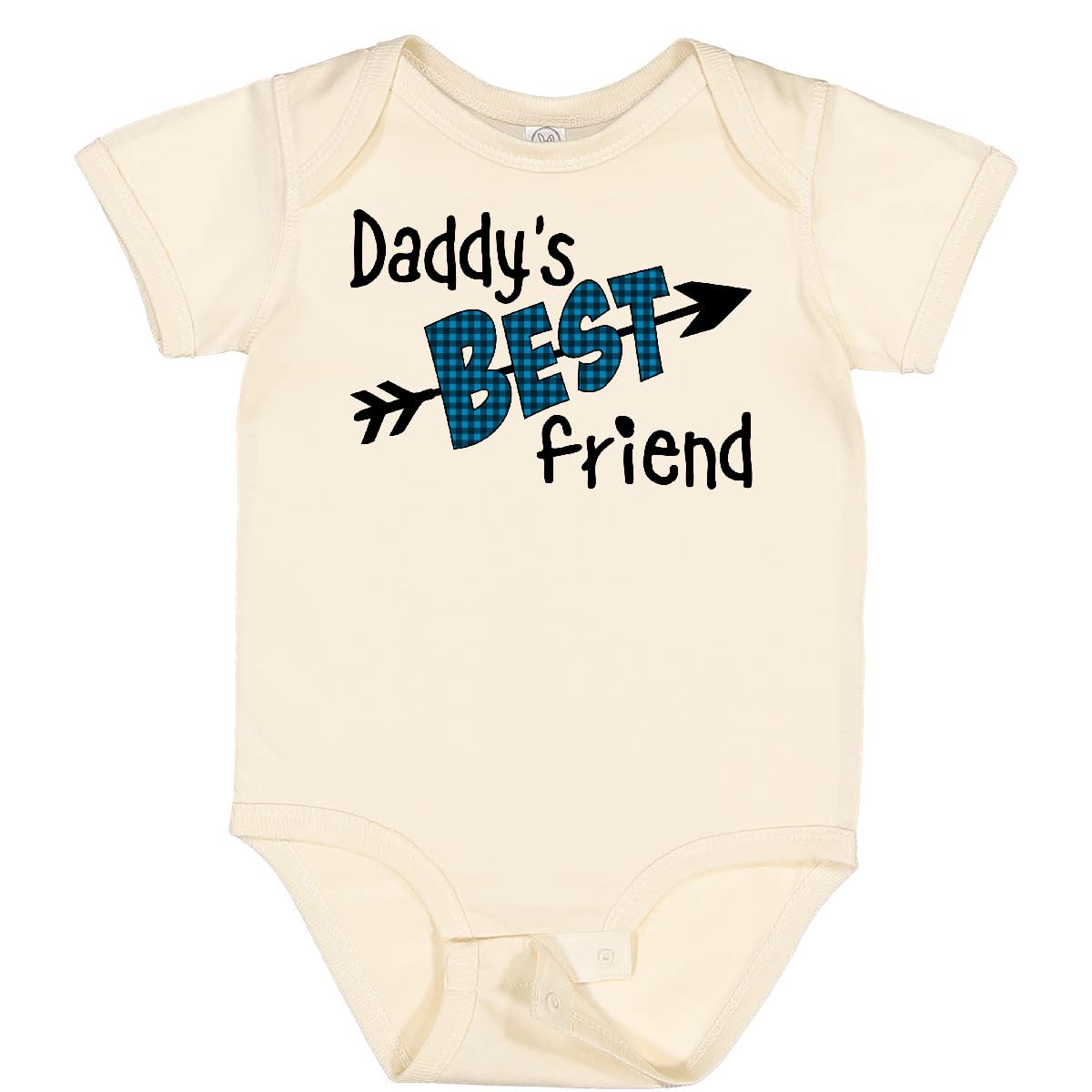 Inktastic Daddy's Best Friend Arrow & Plaid Letters Baby Bodysuit - Perfect for Family Photos & Special Occasions