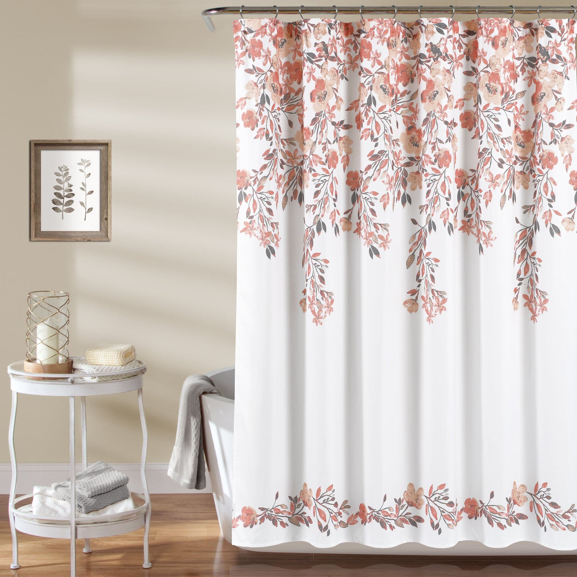 Stylish Tanisha Shower Curtain - Waterproof Bathroom Decor with Hooks - Perfect for Modern Homes & Spa-Like Bathrooms
