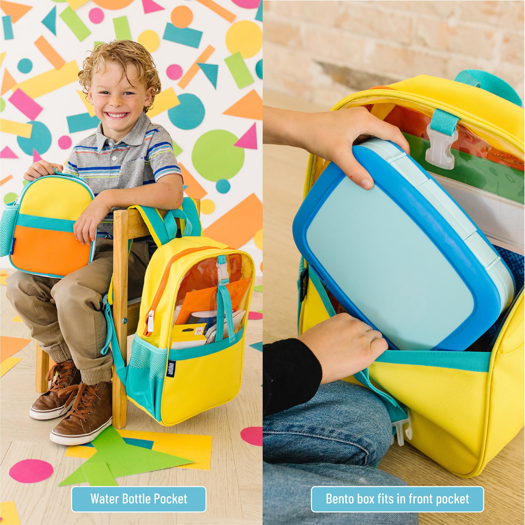Wildkin Pack-it-All Kids Backpack - Durable & Spacious Adjustable School Backpack for Boys & Girls - Perfect for Travel, Daycare & Outdoor Adventures - Risk Taker Design
