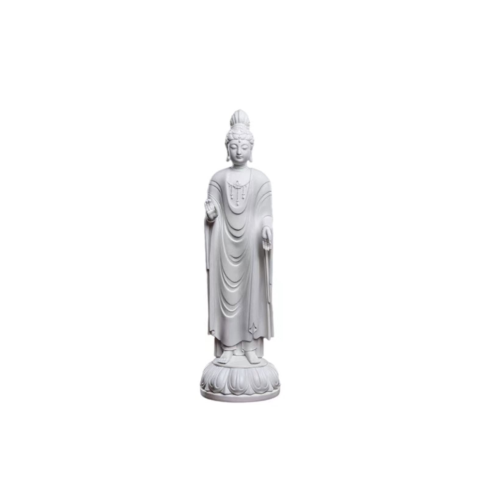 Premium Ceramic Buddha Statue for Home Feng Shui - Peaceful Meditation Pose Zen Decor for Indoor Spiritual Harmony | Perfect for Meditation Rooms, Yoga Spaces & Mindful Home Decor Gifts