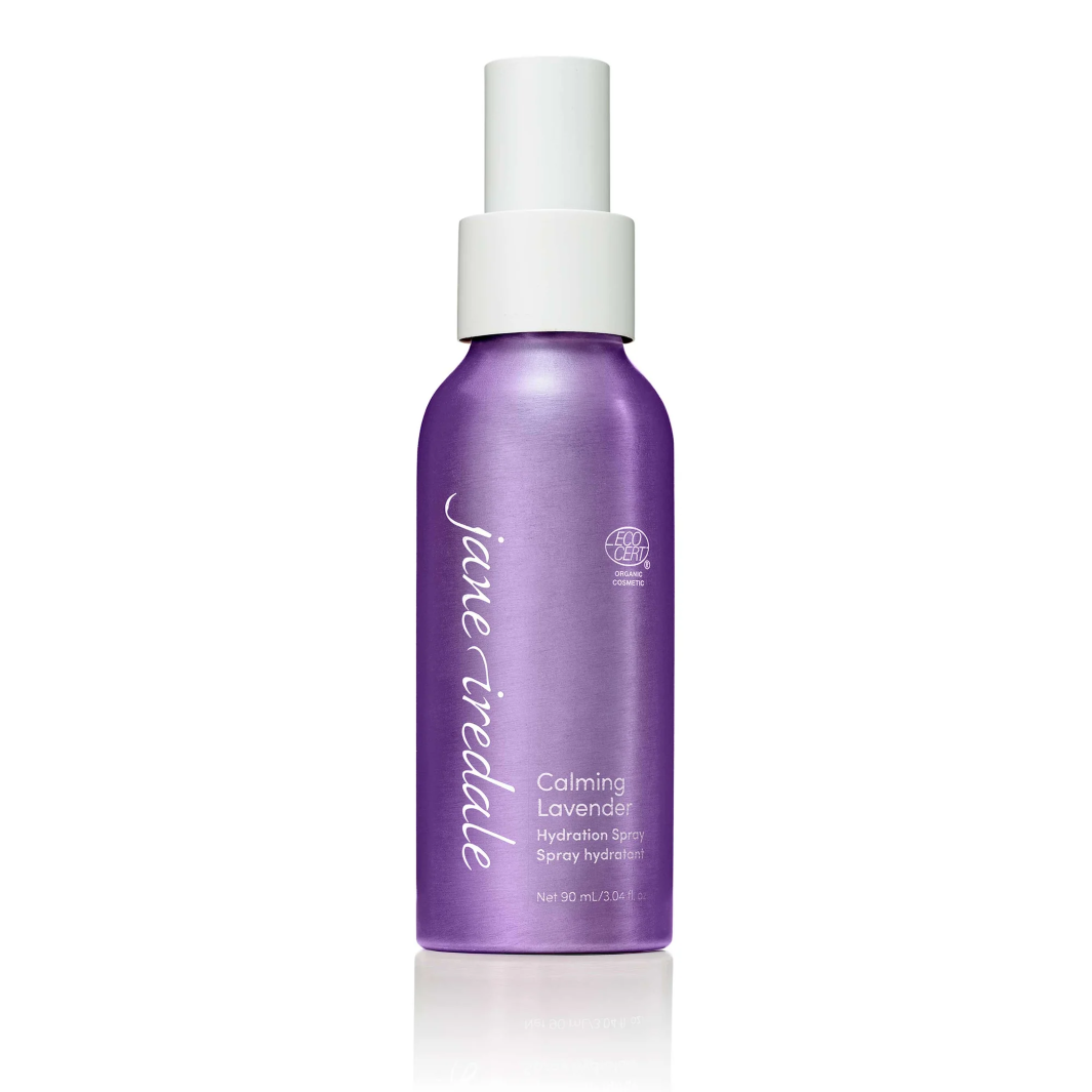 Jane Iredale Calming Lavender Hydration Spray - Soothing Facial Mist for Dry & Sensitive Skin | Makeup Setting & Refreshment | Perfect for Travel, Gym & Office Use