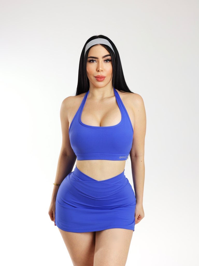 Premium Women's Tennis Skirt Set - Breathable High Waist Athletic Skirt with Built-in Shorts - Perfect for Tennis, Running, Gym & Casual Wear