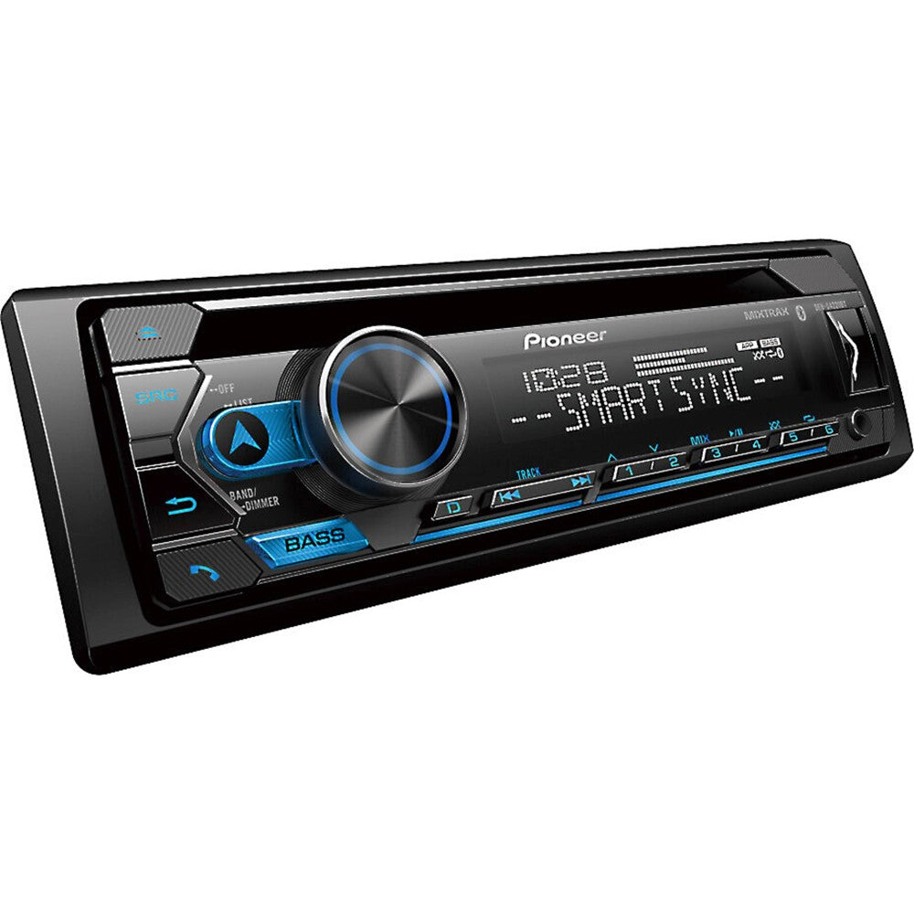Pioneer DEH-S4220BT Single DIN Bluetooth Car Stereo Receiver with Smart Sync App Compatibility | CD Player, Hands-Free Calling | Perfect for Toyota, Honda, Ford & More
