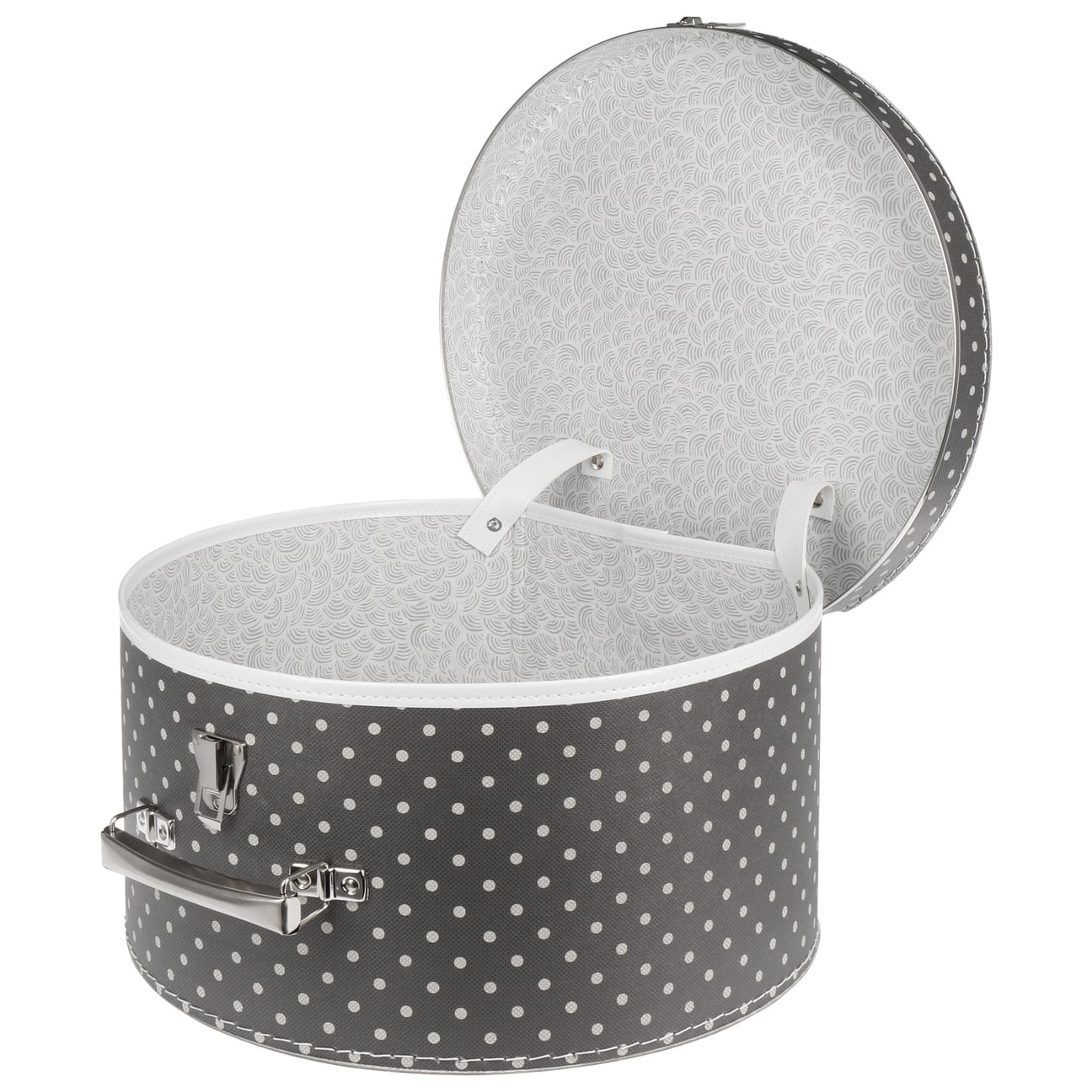 Polka Dot Hat Box by Lierys - Stylish Storage for Women's Hats, Fascinators & Accessories - Perfect for Travel, Home Decor & Gift Giving