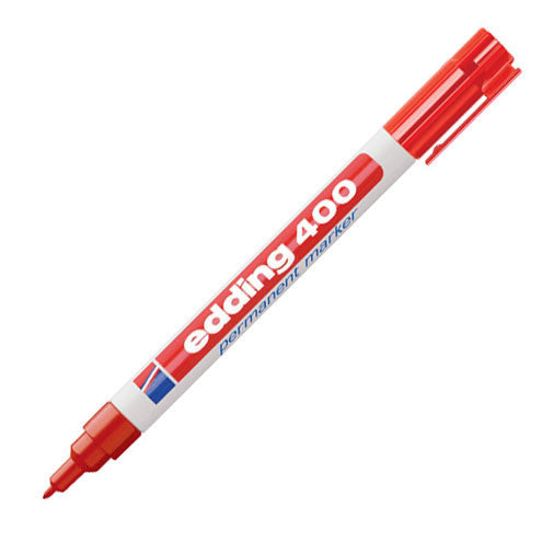 edding 400 Permanent Marker Pen Bullet Tip - Black Ink, Waterproof & Fade-Proof - Ideal for Labeling, Crafts, and Office Use