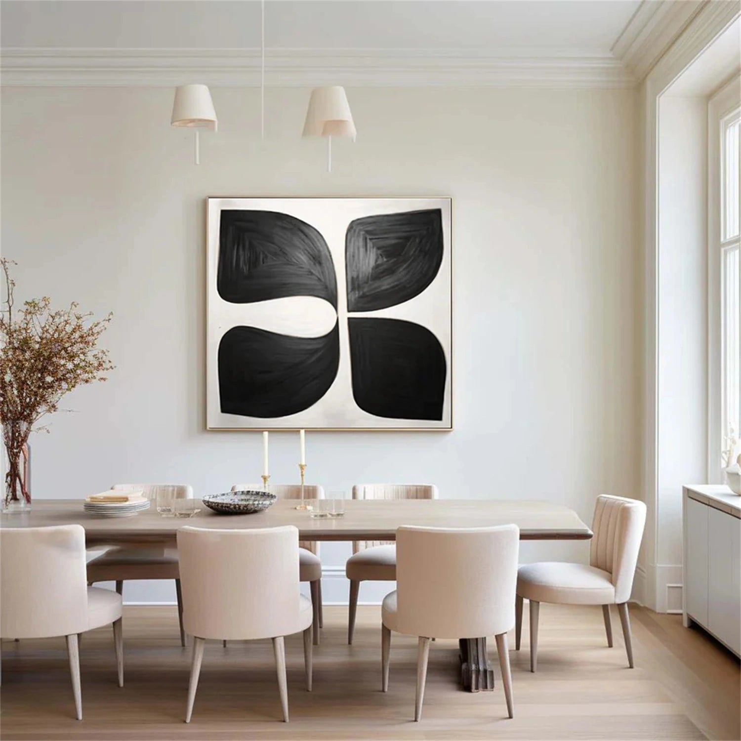 Abstract Tranquility Wall Art Print #WS224 - Modern Home Decor for Living Room, Bedroom & Office - Calming Abstract Painting for Meditation Spaces & Zen Interiors