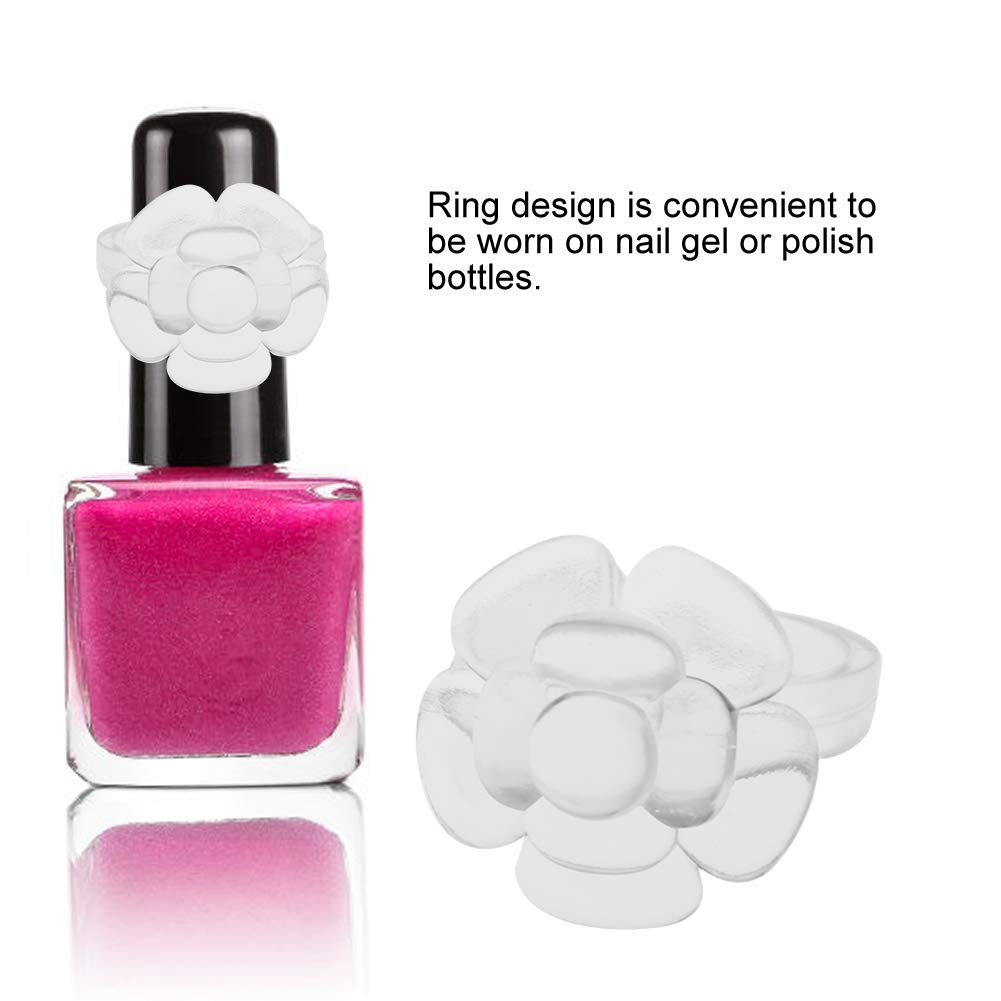 50Pcs/Set Nail Polish Color Display Rings - Flower & Butterfly Nail Art Swatch Wheels for Salon & DIY Manicure | Perfect for Nail Technicians & Home Use