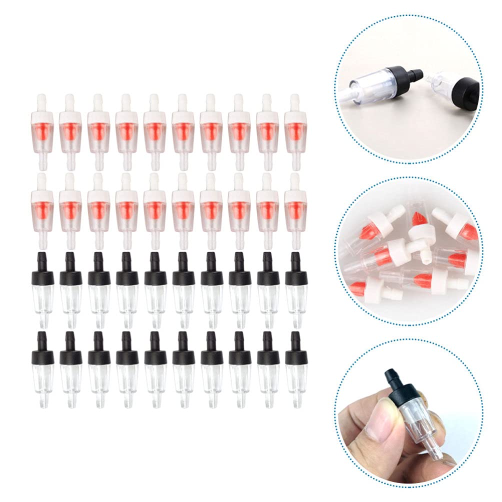 Balacoo 40pcs Air Pump Check Valve Kit - Plastic One Way Valve for Aquarium, Fish Tank, Air Hose Fittings - Perfect for Airline Tubing, Fish Dish, and Pond Aeration Systems