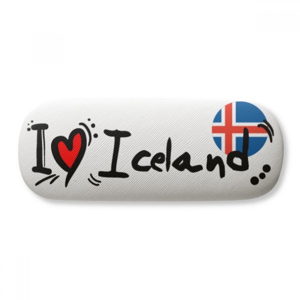 A Journey of Love and Protection: The Iceland Flag Heart Design Eyeglasses Case