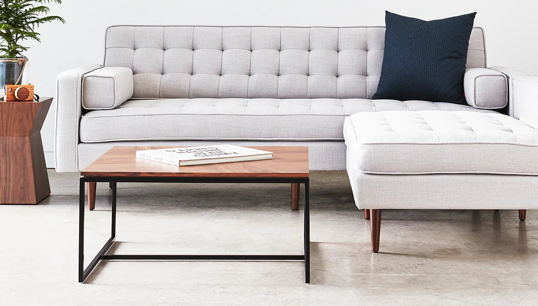 Modern Square Coffee Table - Tobias Minimalist Design for Living Room, Office & Lounge - Sturdy & Stylish Home Decor Furniture