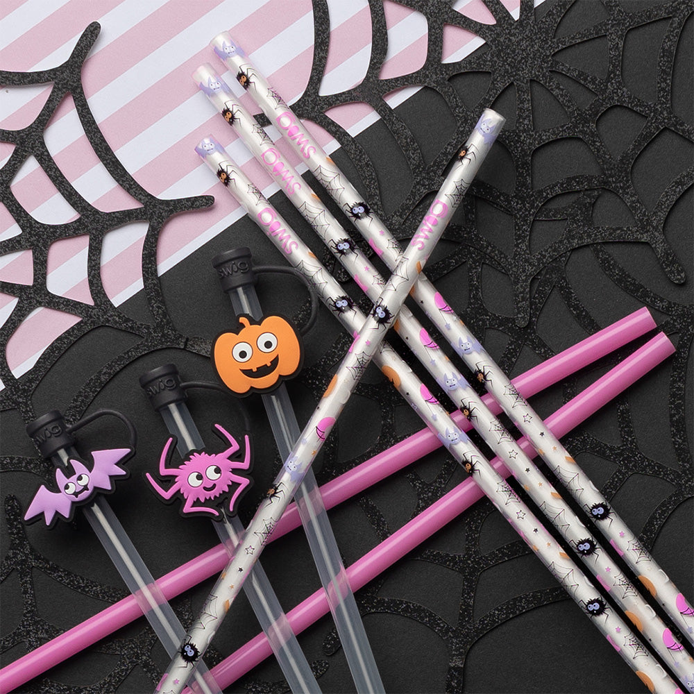 Halloween Party Straw Toppers - Cute & Spooky Drink Decorations for Kids & Adults - Perfect for Halloween Parties, Trick or Treating, and Themed Events