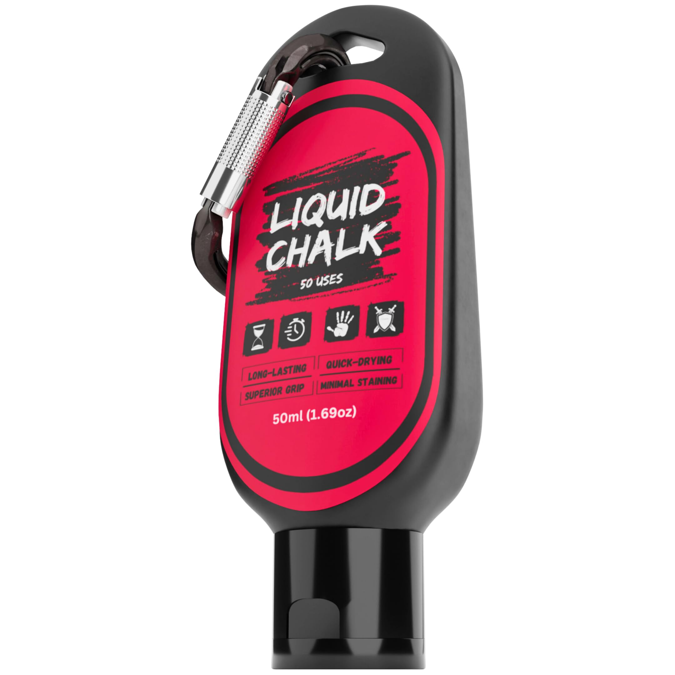 PowerGrip Liquid Chalk - Best Grip Enhancer for Gym, Weightlifting, Rock Climbing & Powerlifting - Long-Lasting Non-Messy Chalk for Gymnastics, Cheerleading & Strength Training - Improves Performance for CrossFit, Bouldering & Workouts