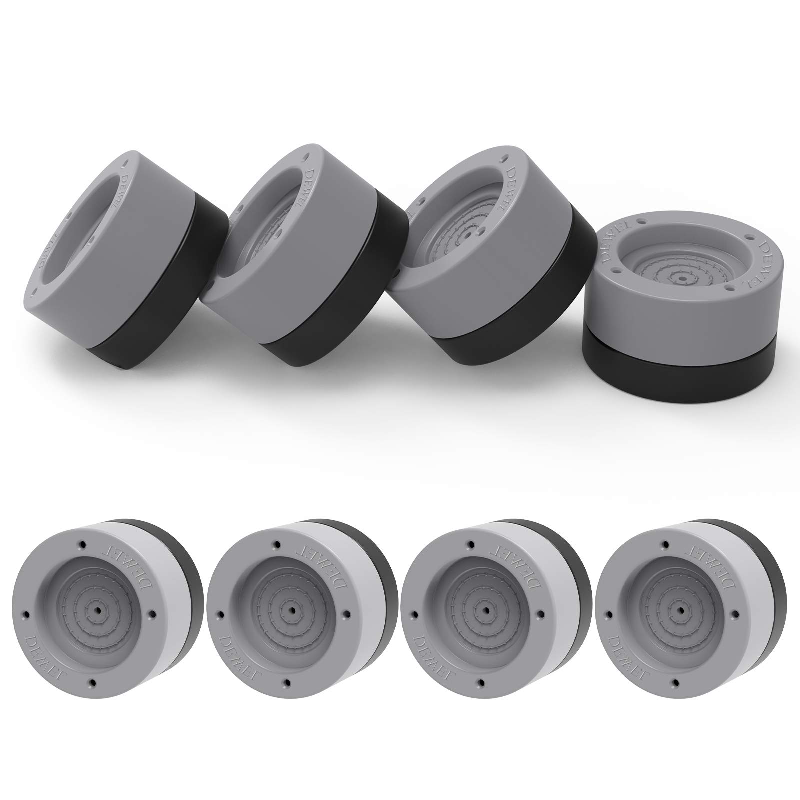 Anti-Vibration Pads for Washing Machine & Dryer - Universal Shock Absorbing Rubber Pads (8 Pack) - Reduce Noise, Prevent Movement & Shaking - Protects Floors & Appliances - Perfect for Laundry Rooms, Apartments & Home Use