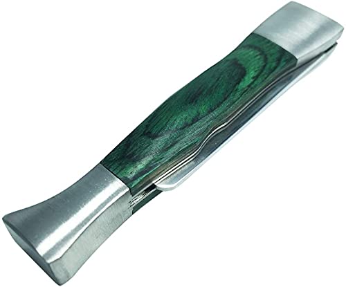 3-in-1 Tobacco Pipe Tool Set - Rosewood & Stainless Steel Pipe Cleaner with Chamber Reamer, Bowl Spike & Reinforced Tamper (Green) - Perfect for Pipe Maintenance, Smoking Accessories & Tobacco Enthusiasts