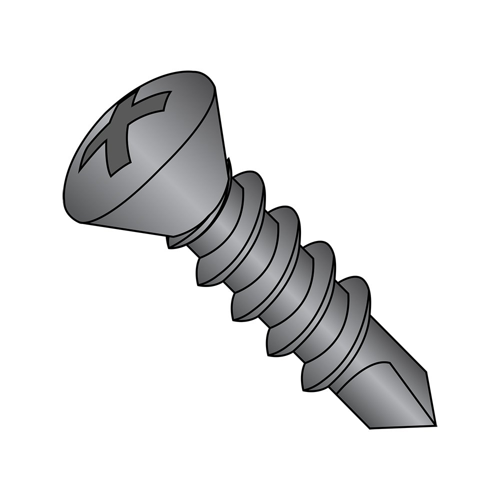 Black Oxide Self-Drilling Screws #10-16, 1