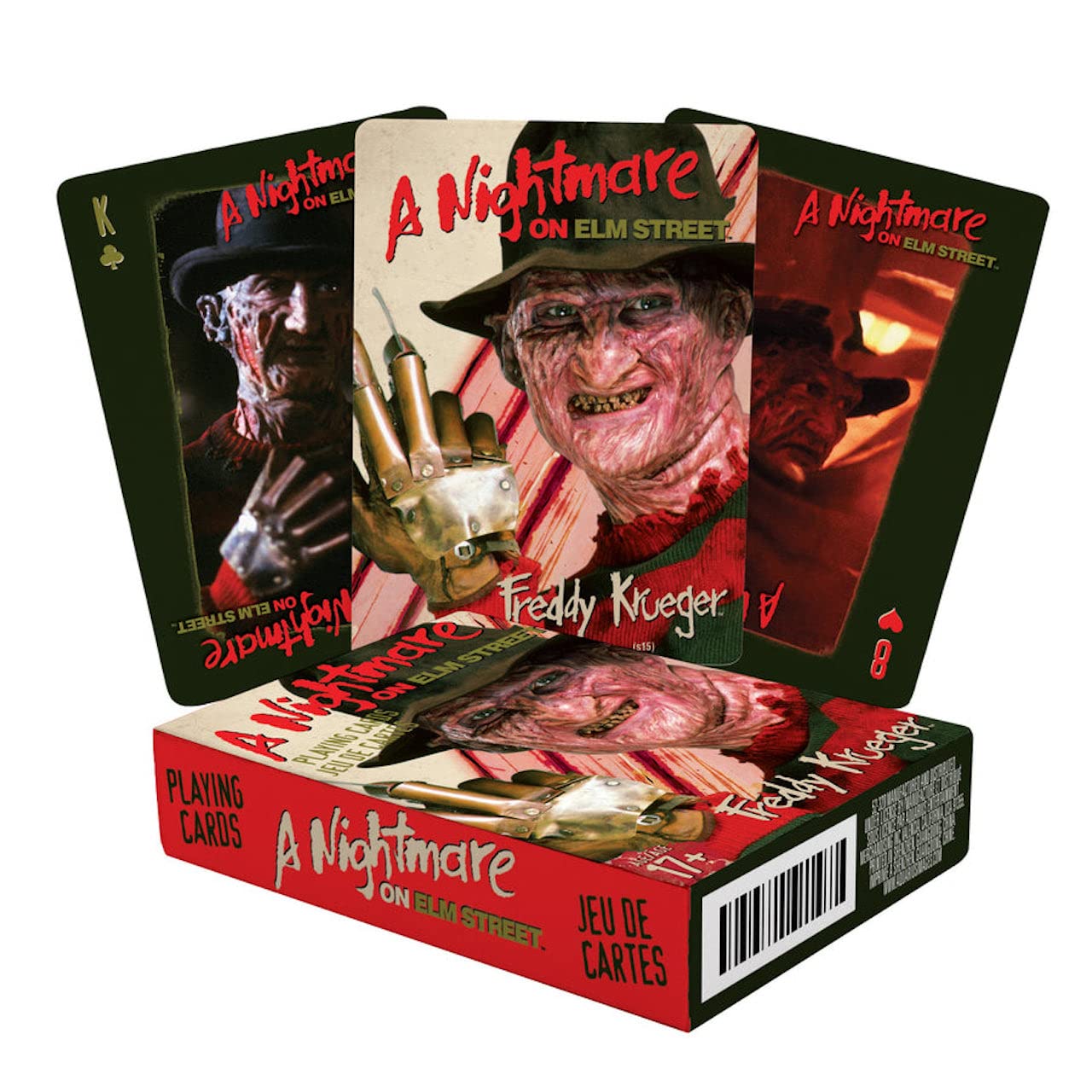 Aquarius Nightmare on Elm Street Horror-Themed Playing Cards - Perfect for Halloween Parties, Movie Nights & Collector's Gifts