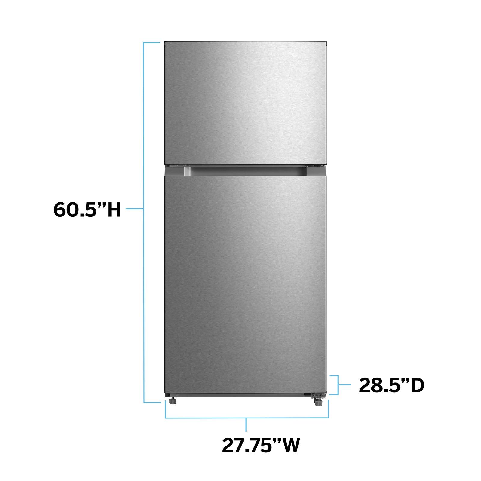 Avanti FF14D0W4 14 Cu. Ft. Frost-Free Top Freezer Refrigerator in White - Energy Efficient Compact Fridge for Apartments, Dorms & Small Kitchens