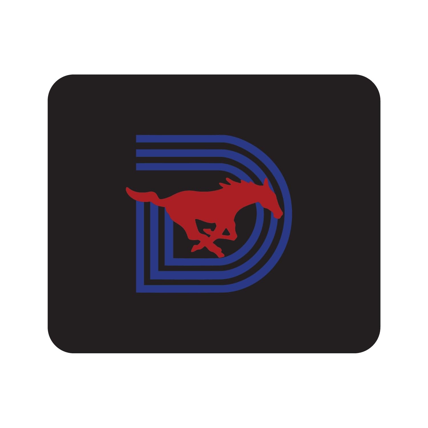 SMU Mustangs Mouse Pad - Non-Slip Fabric Gaming & Office Desk Mat with University Mascot Design - Perfect for Work, Gaming & School Laptop Use