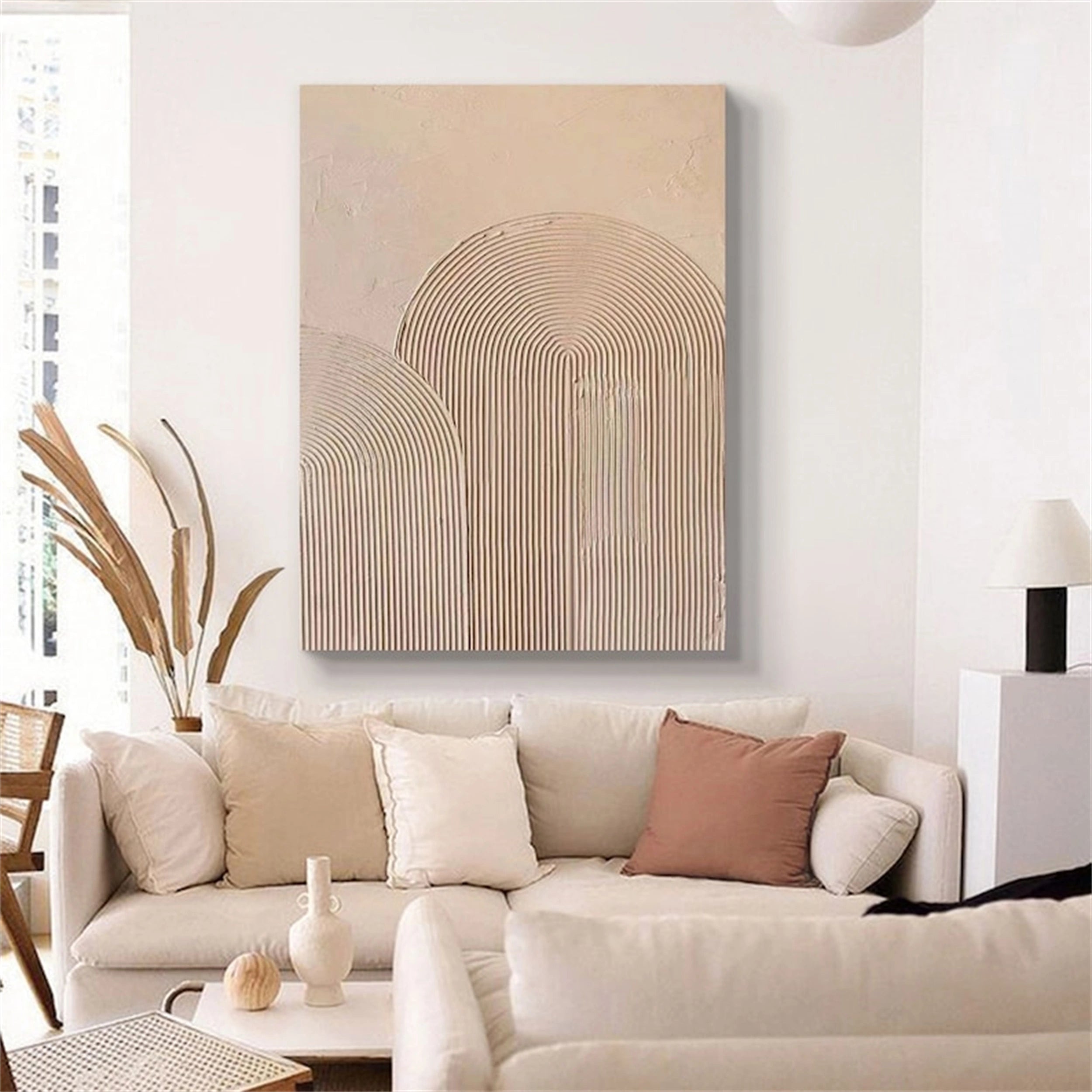 Beige & Brown Abstract Wall Art Print #BB073 - Modern Home Decor for Living Room, Bedroom & Office