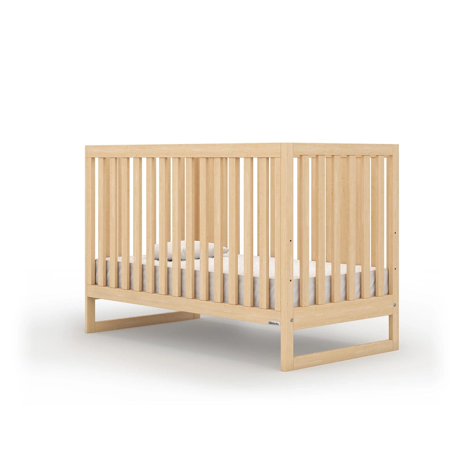Natural Wood 3-in-1 Convertible Baby Crib - Toddler Bed & Daybed - Safe Nursery Furniture for Newborns & Kids | Perfect for Bedrooms, Daycare & Guest Rooms