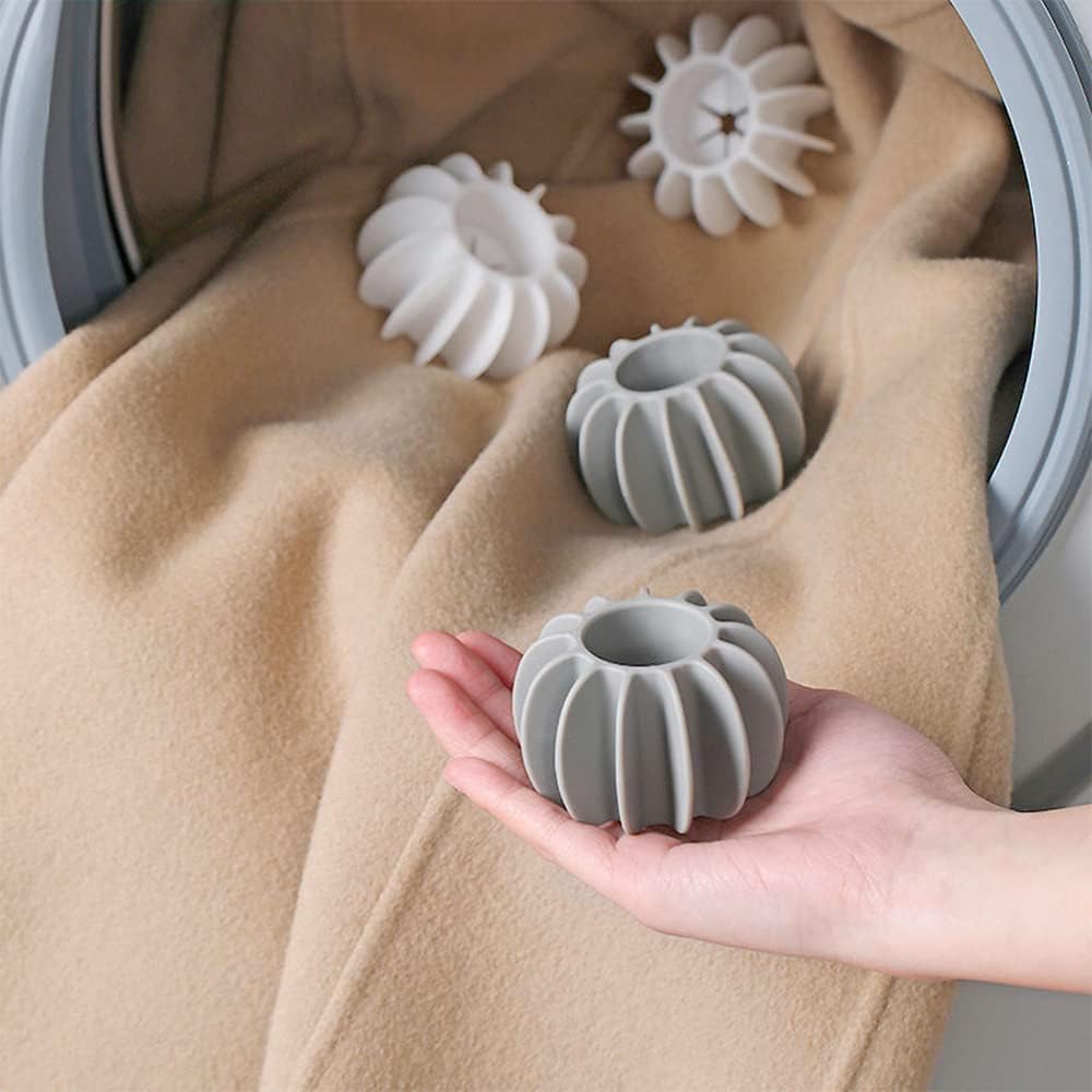 Eco-Friendly Reusable Magic Laundry Balls (5-Pack) - Silicone Tangle-Free Dryer & Washing Machine Balls for Soft, Static-Free Clothes - Perfect for Laundry, Baby Clothes & Pet Bedding Care