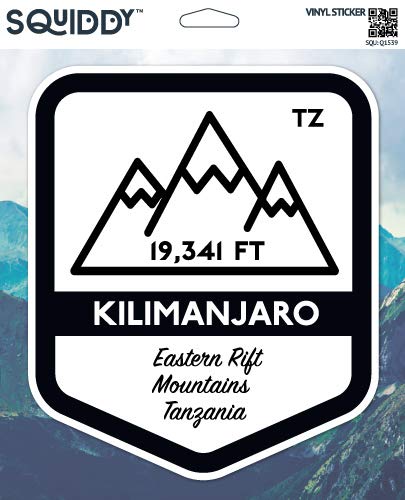 Squiddy Mount Kilimanjaro Vinyl Sticker - 3
