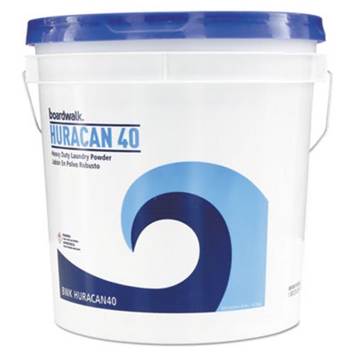 Huracan 40 Fresh Lemon Scent Laundry Detergent Powder - 40 lbs Pail (1 Each) | High-Efficiency Cleaning for Commercial & Household Use | Ideal for Laundromats, Hotels & Large Families