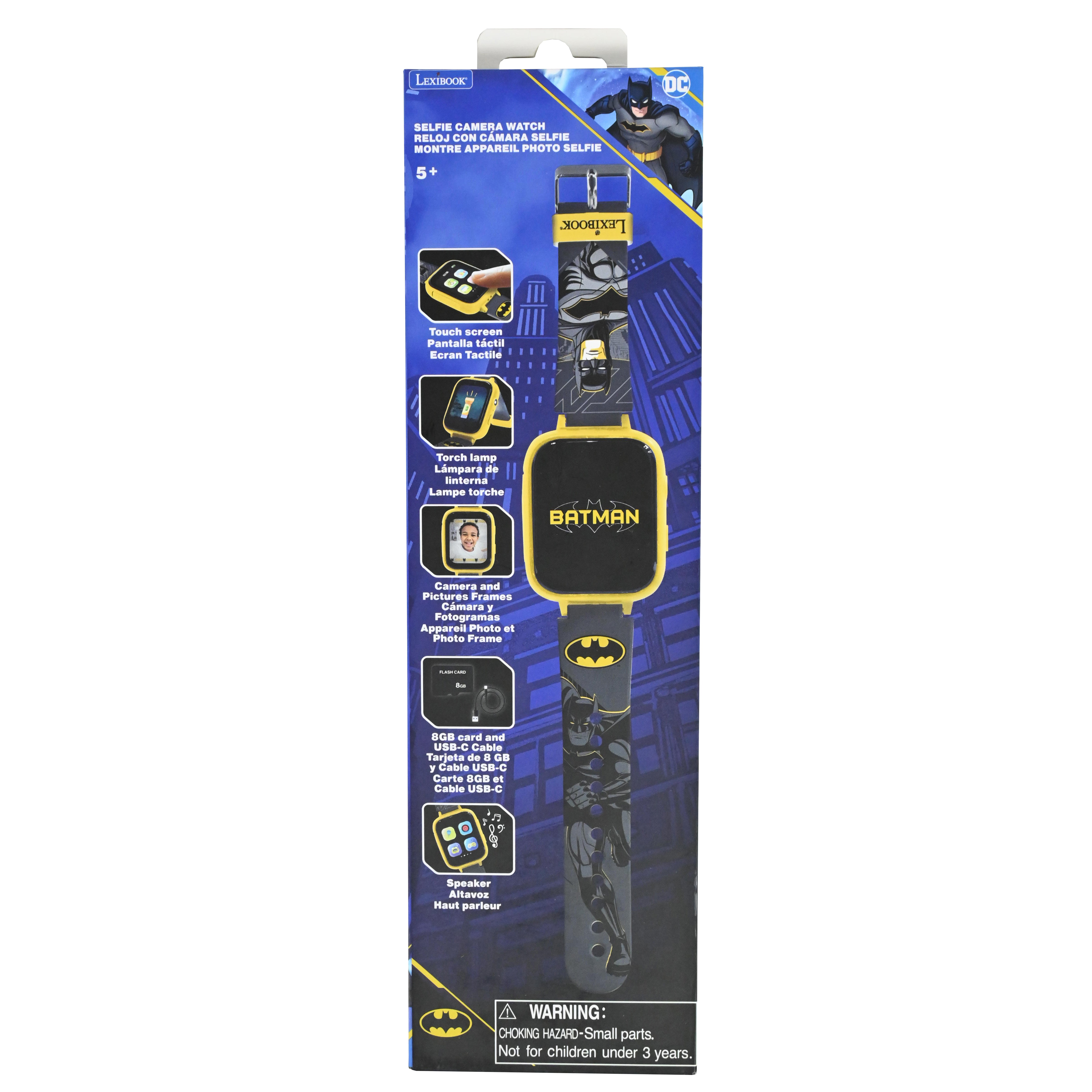 Batman Digital Camera Watch with 8GB Memory Card - Kids Superhero Spy Gadget for Outdoor Adventures & Birthday Gifts