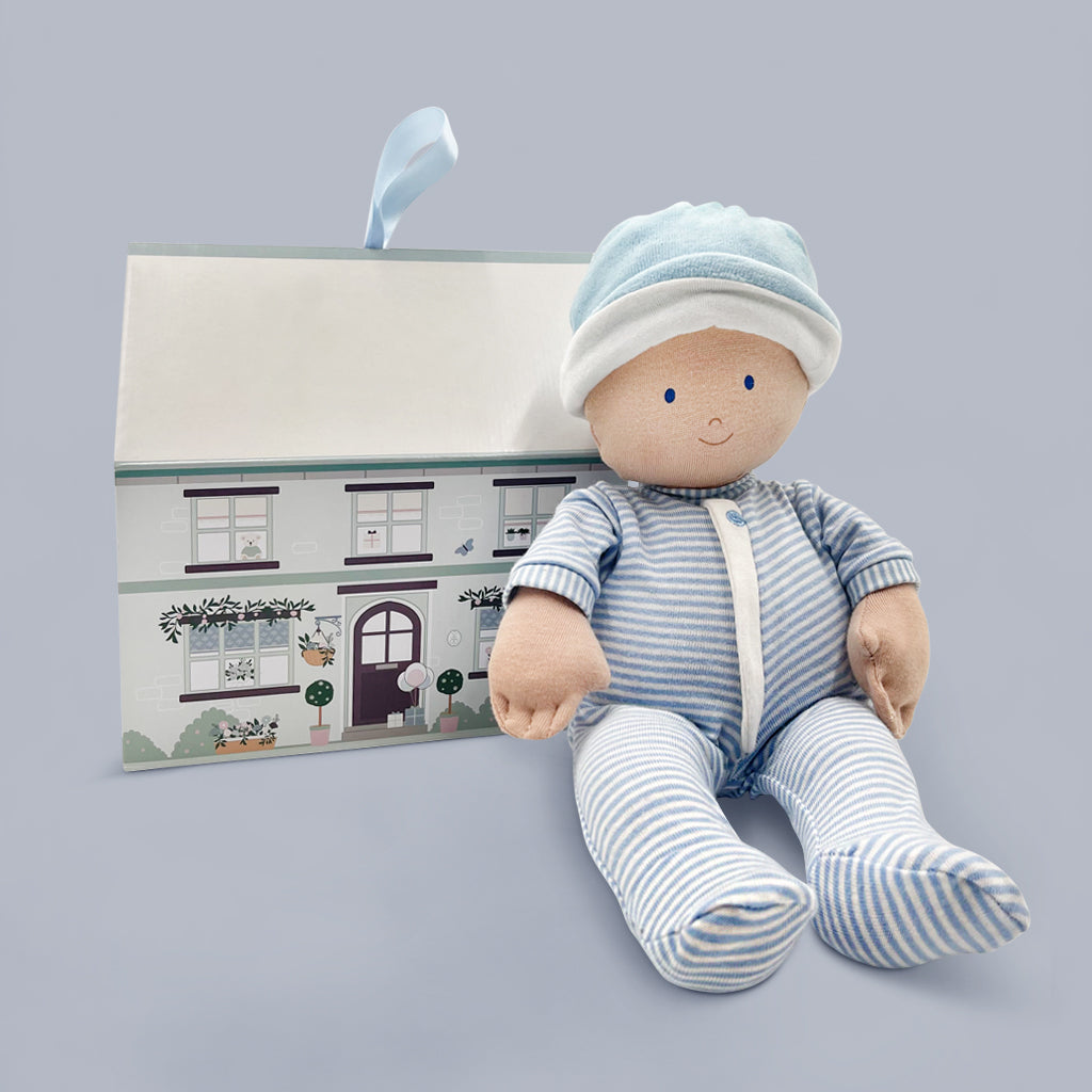 Adorable Baby Boy Rag Doll - Soft & Safe Handmade Plush Toy for Infants & Toddlers - Perfect for Nursery Decor, Gift Giving & Cuddling