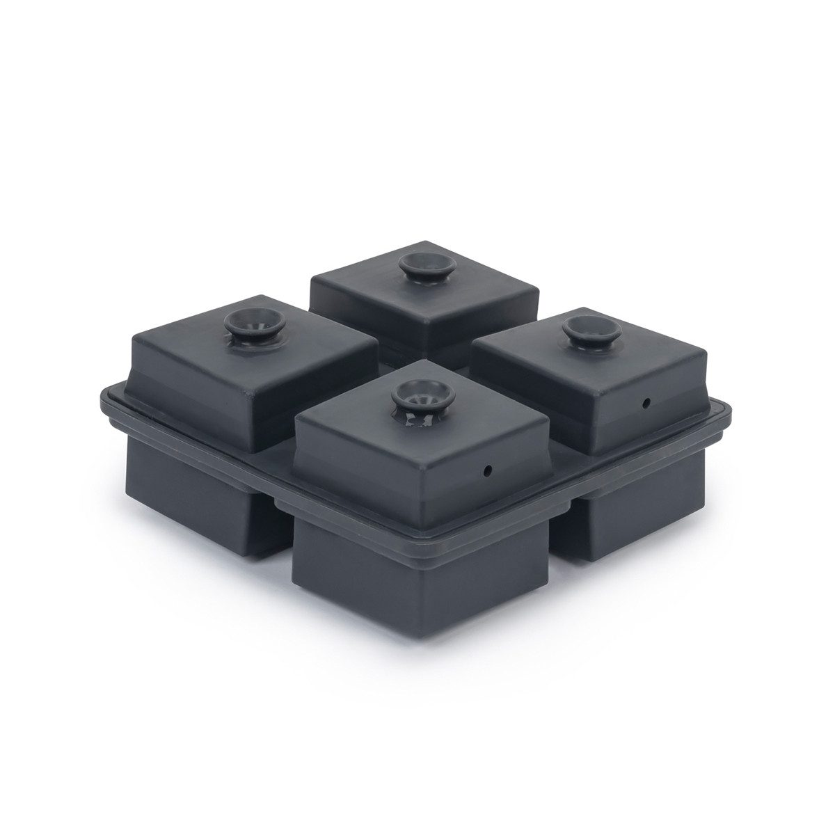 Premium W&P PEAK Cocktail Ice Tray - Charcoal Etched Cube Mold for Whiskey, Bourbon & Cocktails | Perfect for Home Bars & Entertaining
