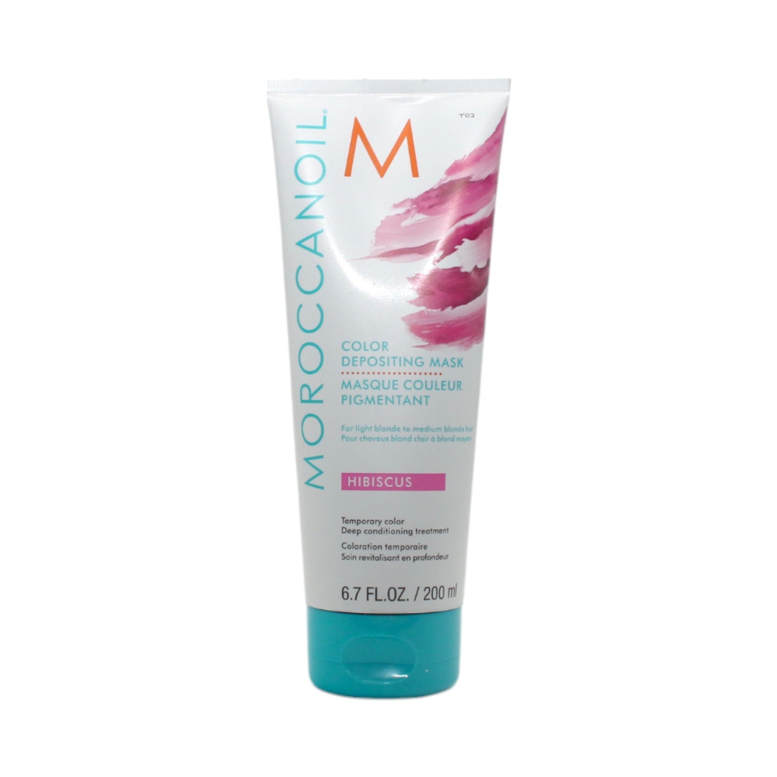 Moroccan Oil Color Depositing Mask - Hibiscus 6.7 oz | Deep Conditioning Hair Treatment for Vibrant Color & Shine | Perfect for Color-Treated & Dry Hair at Home Salon