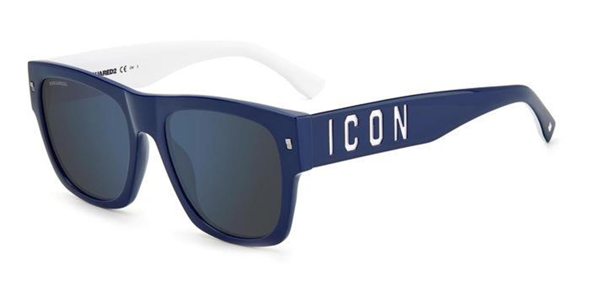 DSQUARED2 Icon 0004/S Sunglasses - Polarized UV Protection Aviator Sunglasses for Men & Women - Perfect for Driving, Beach & Outdoor Activities