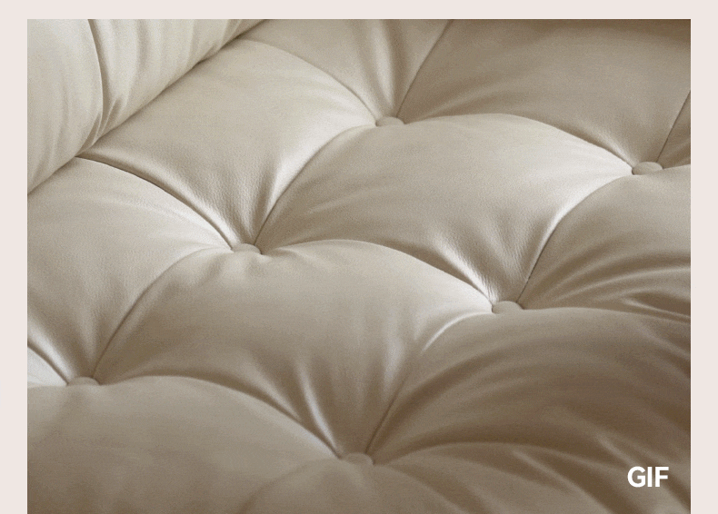 Italian Style Genuine Leather Straight Sofa - Modern Luxury Living Room Furniture for Home & Office Decor
