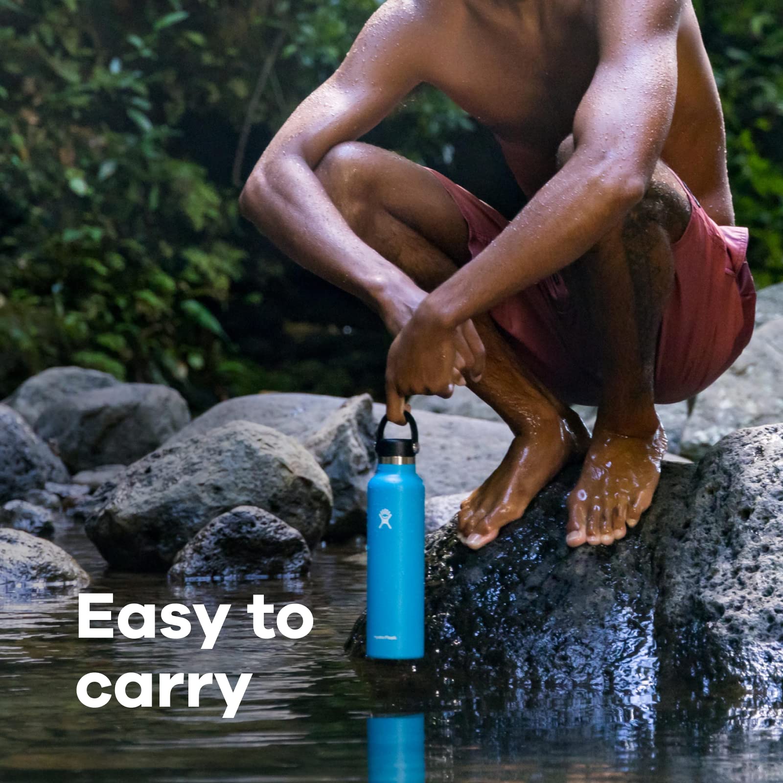 Hydro Flask Stainless Steel Water Bottle 24oz - Insulated Double Wall Vacuum Flask with Flex Cap, Leak Proof & Sweat Proof - Perfect for Hiking, Gym, Work & Outdoor Adventures