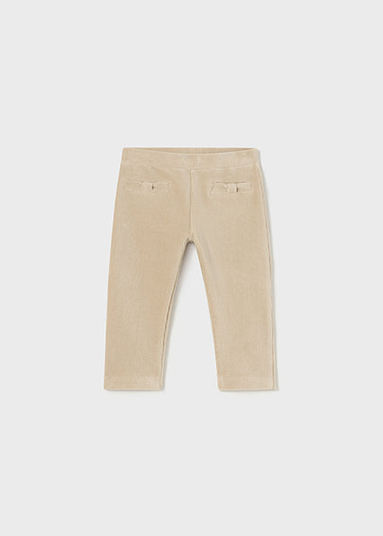 Baby Girls Slim Fit Corduroy Pants - Soft & Stretchy Toddler Pants for Playtime, School & Everyday Wear | Sepia Brown