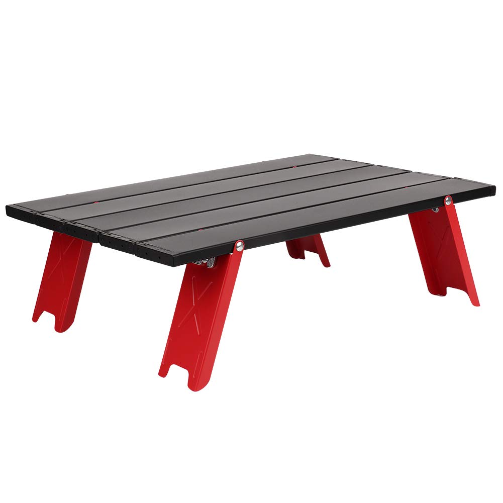 Portable Folding Picnic Table - Compact Aluminum Alloy Mini Table for Outdoor, Beach, Camping & Backyard BBQs | Lightweight & Easy to Carry