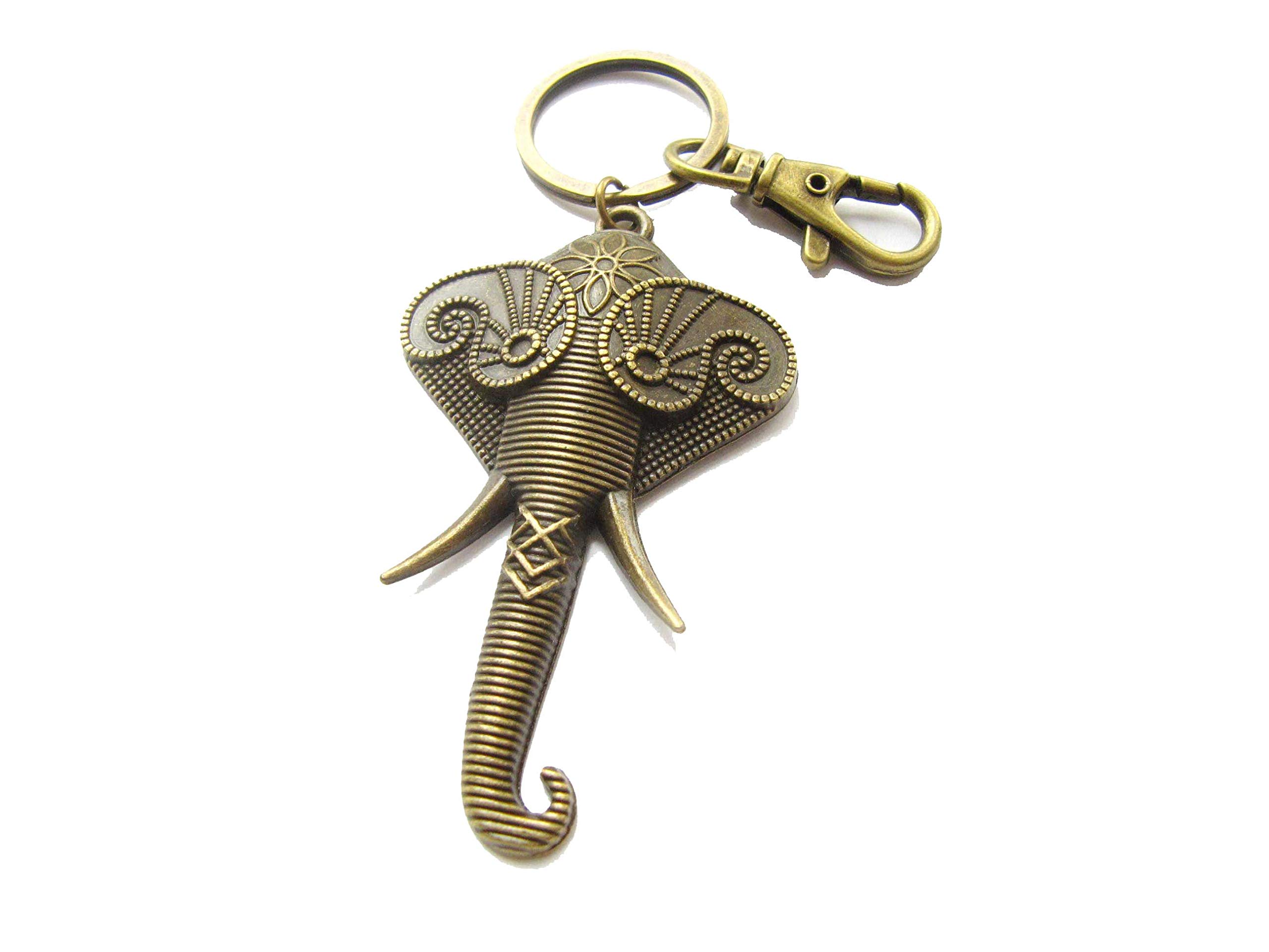Elephant Keychain - Cute Elephant Keyring with Good Luck Charm, Perfect Gift for Animal Lovers & Elephant Enthusiasts - Ideal for Key Organization, Backpack Decor, and Thoughtful Birthday Gifts