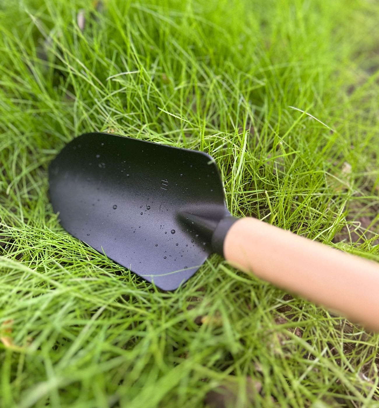 3pc Garden Tool Set - Rake & Trowel with Wood Handle for Outdoor Planting
