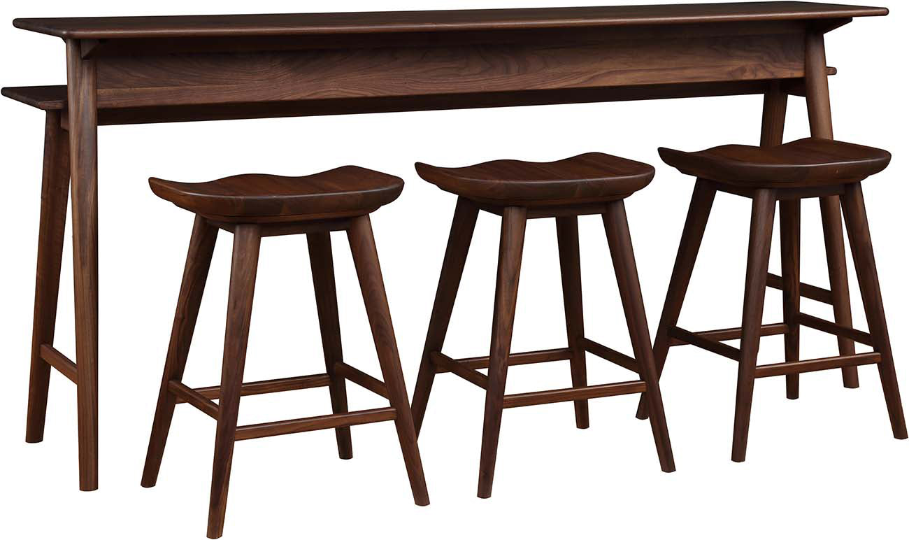 Walnut Grove Gathering Island - Rustic Wooden Dining Table for Farmhouse & Country Kitchen Decor | Perfect for Family Dinners & Entertaining Guests