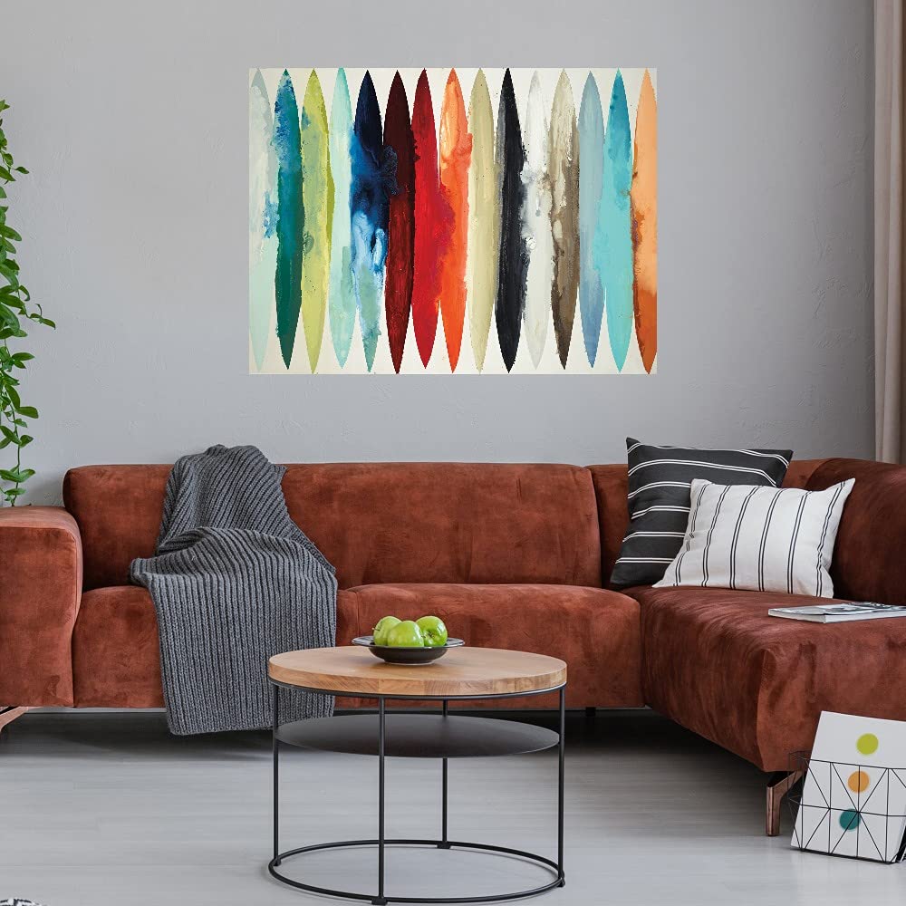 Premium Fine Art Canvas Wall Decor - Even Flow Painting by Artist Randy Hibberd - 32x24 Inch Ready-to-Hang Abstract Artwork for Living Room, Bedroom, Office & More - Perfect for Modern Home Decor & Gift Giving