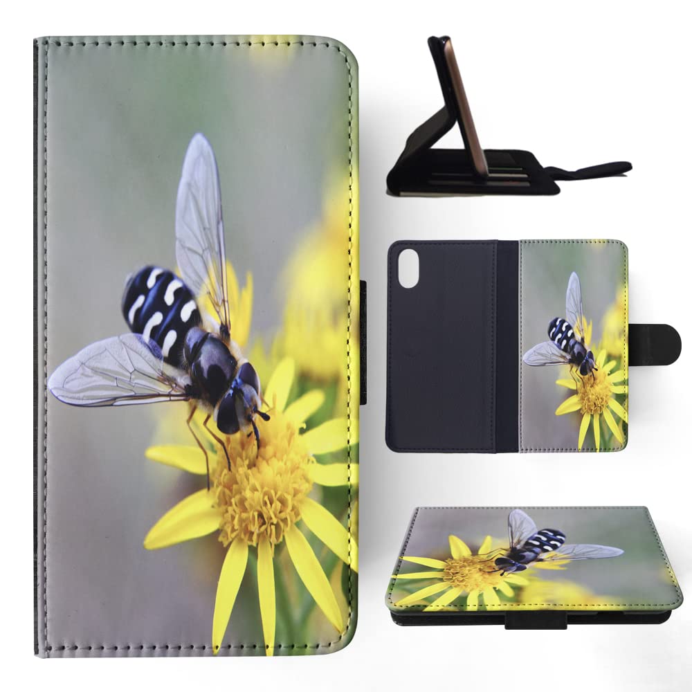 Pollinator Flower Design #5 Flip Wallet Phone Case for Apple iPhone X & Xs - Stylish Protection for Everyday Use & Outdoor Activities